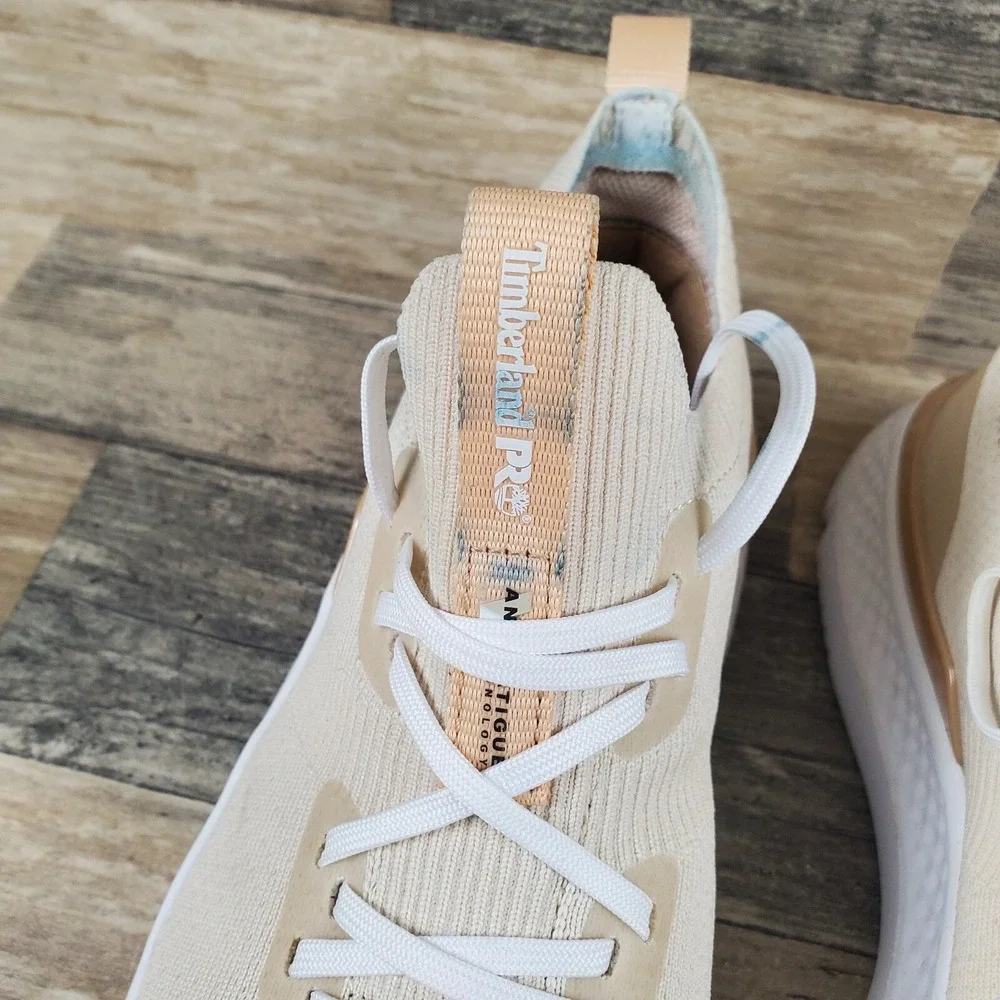 Timberland Pro Setra Safety Shoes Womens Sz 7 Beige Color Anti Fatigue